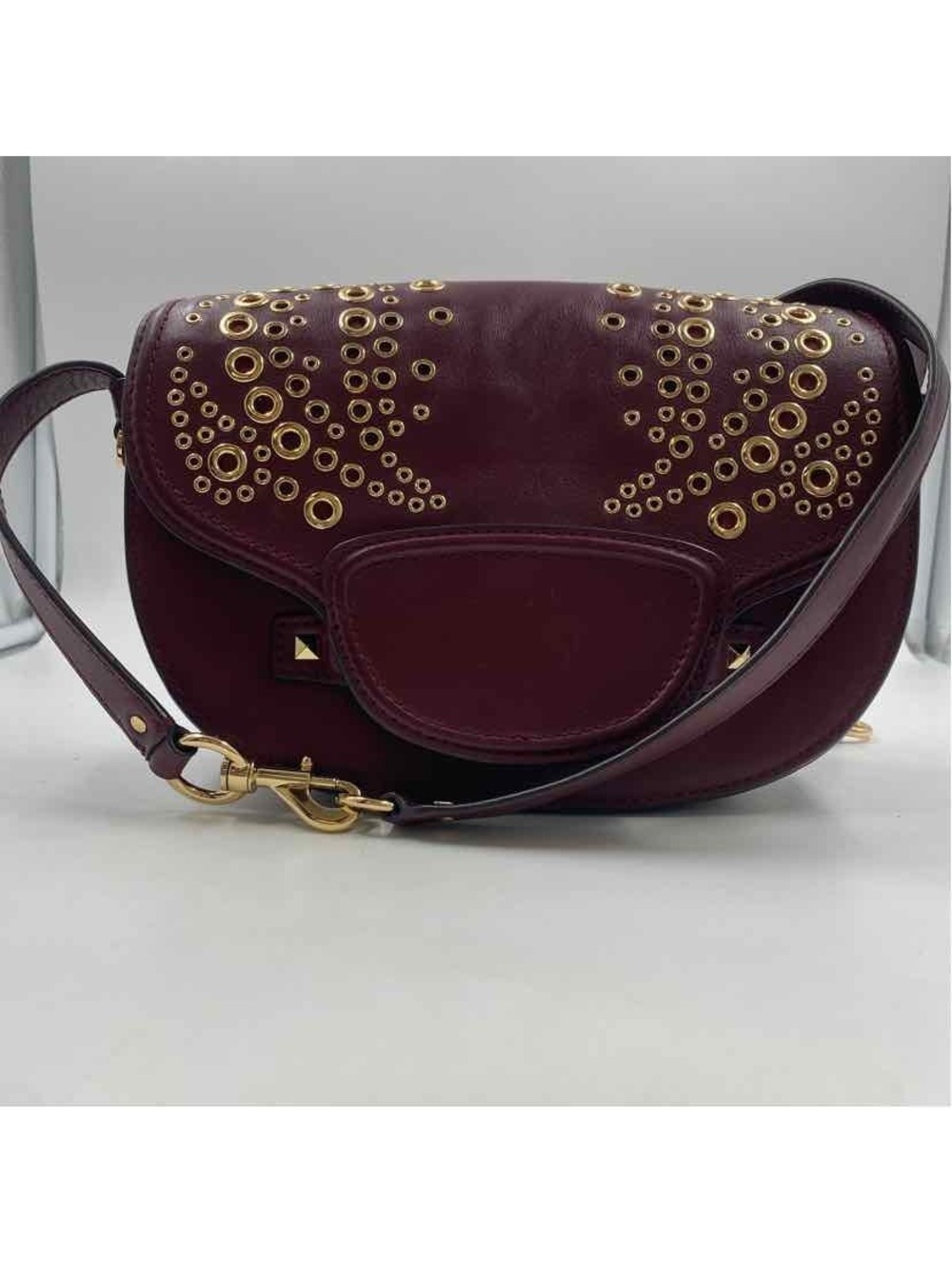 Michael Kors Women's Wine Luxe Circles Purse